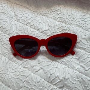Red Cat Eye Sunglasses